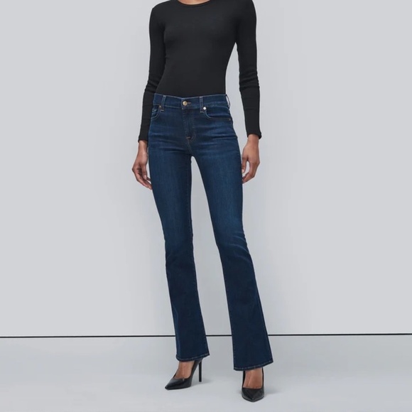 7 For All Mankind Denim - 7 for All Mankind Kimmie Boot Cut Dark Wash Size 24